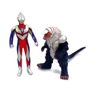ウルトラマンティガ マルチタイプ, ほか DXウルトラ対決セット ウルトラマンティガ(マルチタイプ)VSゴルザ ソフビ