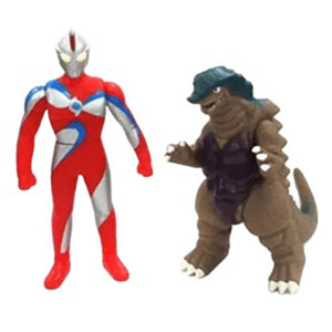 ウルトラマンコスモス コロナモード, ほか DXウルトラ対決セット2 ウルトラマンコスモス(コロナモード)VSゴルメデ ソフビ