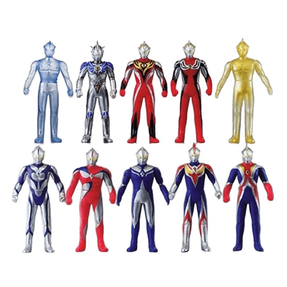 ウルトラマンコスモス スケルトンコロナモード, ほか 不滅のウルトラ戦士3(ウルトラマンコスモス集) ソフビ