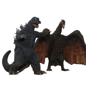 ゴジラ(1965), ラドン(1965), ほか 東宝大怪獣 ゴジラ&ラドン 怪獣大戦争セット 限定商品 ソフビ