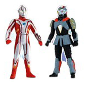 ウルトラマンメビウス, ほか プレイヒーローVS ウルトラマン対決セット 宇宙からの強豪編 ウルトラマンメビウスVSザムシャー ソフビ