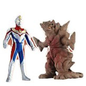 ウルトラマンダイナ フラッシュタイプ, ほか プレイヒーローVS ウルトラマン対決セット 宇宙からの強豪編 ウルトラマンダイナ(フラッシュタイプ)VSネオダランビア ソフビ
