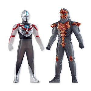 ソフビヒーローVSウルトラマン対決セット ウルトラマンオーブ激闘編 1.ウルトラマンオーブ(オーブオリジン)VSジャグラス ジャグラー