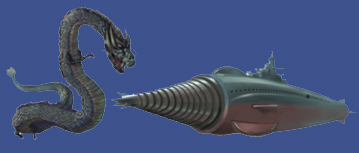 マンダ対 轟天号 『海底軍艦 』より